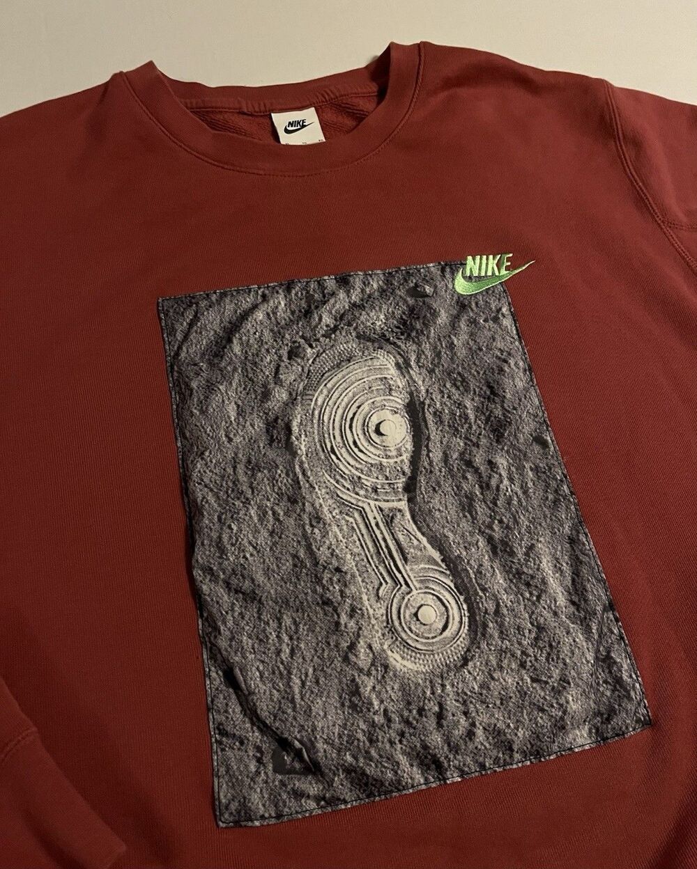 Nike Air Force 1 AF1 Moon Footprint Gravity Sweatshirt XL Retro Sneaker Air